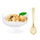 WDF 7oz Clear Dessert Cups Disposable 96 Pack Dessert Cups With Mini Gold Spoons Plastic Parfait Cups Medium to Large 48 Ice Cream Plastic Cups 48 Gold Tasting Spoons for Party Thanksgiving
