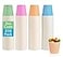 LITOPAK 320 Pack 3 oz Paper Cups Colorful Small Bathroom 3 Ounce Disposable Paper Cups for Home Bathroom Picnic Party and Events