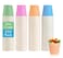 LITOPAK 320 Pack 3 oz Paper Cups Colorful Small Bathroom 3 Ounce Disposable Paper Cups for Home Bathroom Picnic Party and Events