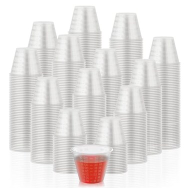 Lilymicky 1000 Count 1 oz Disposable Medicine Cups 1 oz Plastic Med Cups For Mixed Pills Medication Measuring Resin Mixing