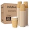 DAILYPACK 500 Pack 12 oz Coffee Cups Insulated Ripple Wall Hot Coffee Cups for Home Office Hotel Meetings Parties