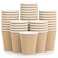 Luckypack Hot Paper Cups 150 Pack Coffee Cups Paper Coffee Cup 12 oz Disposable Insulated Corrugated Sleeve Ripple Wall Hot Beverage Cups Suitable for Drink Party and Any Occasions Kraft