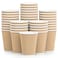 Luckypack Hot Paper Cups 150 Pack Coffee Cups Paper Coffee Cup 12 oz Disposable Insulated Corrugated Sleeve Ripple Wall Hot Beverage Cups Suitable for Drink Party and Any Occasions Kraft