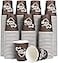 Clawsoff 300 Count 12 oz Paper Coffee Cups Disposable Drinking Cups for Hot or Cold Beverage 12 ounce Brown Coffee Cups for Party Business Travel Picnic