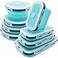 Lunememo 8 Pack Collapsible Silicone Food Storage Containers with Lids Freezer Dishwasher Safe Foldable Lunch Box for Camper Leftovers Snacks Meals