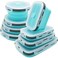 Lunememo 8 Pack Collapsible Silicone Food Storage Containers with Lids Freezer Dishwasher Safe Foldable Lunch Box for Camper Leftovers Snacks Meals