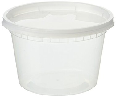 EDI D16050 16 oz Plastic Deli Food Storage Containers with Airtight Lids MicrowaveFreezerDishwasher Safe BPA Free HeavyDuty Leakproof Recyclable 50 Sets