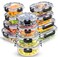 JoyJolt 24pc Borosilicate Glass Storage Containers with Lids 12 AirtightFreezer Safe Food Storage Containers for Pantry and Kitchen Meal Prep Container for Lunch Glass Tupperware Set