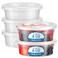 Fit Meal Prep 40 Pack 8 oz Deli Containers with Lids US Made Leakproof Quart Containers with Lids Clear Plastic Food Storage Container with Lid Microwave Freezer Safe Meal Prep Container