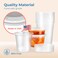 Fit Meal Prep 40 Pack 8 oz Deli Containers with Lids US Made Leakproof Quart Containers with Lids Clear Plastic Food Storage Container with Lid Microwave Freezer Safe Meal Prep Container