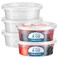 Fit Meal Prep 40 Pack 8 oz Deli Containers with Lids US Made Leakproof Quart Containers with Lids Clear Plastic Food Storage Container with Lid Microwave Freezer Safe Meal Prep Container