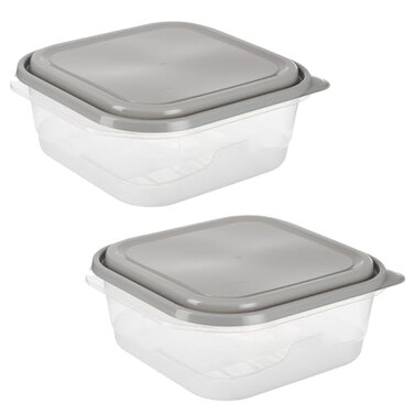 GoodCook EveryWare Extra Large Square Food Storage Container 2 Pack BPA Free