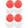 Pyrex 7203 7Cup Glass Bowl and 7402PC Red Lid 4Pack Made in USA