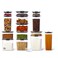 Rubbermaid Brilliance 14Piece Food Storage Container Set with Scoops Airtight BPAFree for Kitchen and Pantry Organization