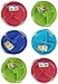 Regent Products Set of 6 Microwave Food Storage Tray Containers 3 SectionCompartment Divided Plates wVented Lid