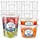 Fit Meal Prep 36 Pack 8 16 32 oz Deli Containers with Lids US Made Leakproof Quart Containers with Lids Clear Plastic Food Storage Container with Lid Microwave Freezer Safe Meal Prep Container