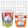 Fit Meal Prep 36 Pack 8 16 32 oz Deli Containers with Lids US Made Leakproof Quart Containers with Lids Clear Plastic Food Storage Container with Lid Microwave Freezer Safe Meal Prep Container