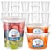 Fit Meal Prep 36 Pack 8 16 32 oz Deli Containers with Lids US Made Leakproof Quart Containers with Lids Clear Plastic Food Storage Container with Lid Microwave Freezer Safe Meal Prep Container