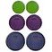 Pyrex 2 7200PC 2Cup Lawn Green 2 7201PC 4Cup Purple 2 7402PC 67Cup Blue Food Storage Replacement Lids Made in USA