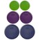 Pyrex 2 7200PC 2Cup Lawn Green 2 7201PC 4Cup Purple 2 7402PC 67Cup Blue Food Storage Replacement Lids Made in USA