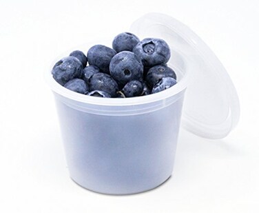 OAKRIDGE PRODUCTS Bariatric Food Portioning Containers with Easy Secure Lids by OakRidge Products 4 Ounce 50 Pack