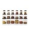 Cello Checkers Plastic PET Canister Set 18 Pieces Clear