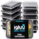 Igluu Meal Prep Containers Reusable 10 Pack Food Containers with Lids Stackable Microwave Freezer Dishwasher Safe 28oz 1 Compartment BPAFree