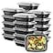 GUSTO 12 oz 1 Compartment Meal Prep Containers with Lids 50 Count Reusable Microwaveable Dishwasher Freezer Safe BPAFree Food Storage Boxes for Portion Control Formerly Comfy Package
