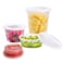 TashiBox 8 oz16oz32oz48Sets16Sets each size Plastic food storage containers with lids airtightBPA FreeMicrowaveDishwasherFreezer Safe