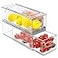 bealy 2 Pack Refrigerator Organizers and Storage Stackable Clear Pull out Drawer Organizer Bins BPAFree Fridge Organizer and Storage for Fruit Produce Drink Snack and Food Storage Containers
