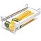 vacane Refrigerator Organizer Bins Clear Plastic Fridge Drawer With Handle Pull Out Fridge Drawer Organizer Under Shelf Drawer For Cheese Deli Meat Drinks Fruit Vegetable Heavy DutyM