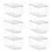 Vtopmart 6 Pack Clear Stackable Storage Bins with LidsXLarge Plastic Containers with Handle for Pantry Organizer and StoragePerfect for KitchenFridgeCabinet ClosetBathroom Organization
