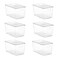 Vtopmart 6 Pack Clear Stackable Storage Bins with LidsXLarge Plastic Containers with Handle for Pantry Organizer and StoragePerfect for KitchenFridgeCabinet ClosetBathroom Organization