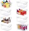 SKTEET Set of 8 Large Clear Plastic Storage Bins 8L Storage Containers for Pantry Organization and Kitchen Storage BinsHome Edit and Cabinet Organizers