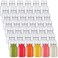 Xinnun 200 Pcs Plastic Juice Bottles with Caps Square Empty Clear Water Bottles Bulk Drinking Beverage Containers Reusable Empty Juicing Refillable PET Flasks with Lids for Drinks Smoothie4ozWhite