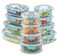 JoyJolt 24pc Borosilicate Glass Storage Containers with Lids 12 AirtightFreezer Safe Food Storage Containers for Pantry and Kitchen Meal Prep Container for Lunch Glass Tupperware Set