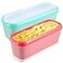 Boxdljh Ice Cream Containers Set of 2 15 Quart Ice Cream Tub Reusable Homemade Ice Cream Tubs with Stackable Freezer Storage Container for Yogurt Sorbet Gelato