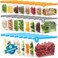 IDEATECH Dishwasher Safe Reusable Storage Bags Stand Up BPA Free Reusable Sandwich Bags Leakproof Gallon Freezer Bags for Marinate Meats Salad Fruit Multicolor 8 Large 8 Sandwich 8 Snack Bags