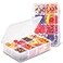 AQSXO 2 Pcs Snack Boxes 8 Compartments Snack Containers Reusable Meal Prep Lunch Containers Transparent