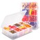 AQSXO 2 Pcs Snack Boxes 8 Compartments Snack Containers Reusable Meal Prep Lunch Containers Transparent