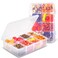 AQSXO 2 Pcs Snack Boxes 8 Compartments Snack Containers Reusable Meal Prep Lunch Containers Transparent