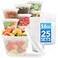 Reli. Reli Deli Containers with Lids 25 Sets 16 oz Plastic Containers with Lids To Go Meal Prep Food Storage BPA Free Plastic Disposable Microwave Dishwasher Freezer Safe
