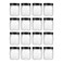 novelinks 8 oz Clear Plastic Jars with Airtight Lids 16 Pack Plastic Mason Jars with Lids 8oz Refillable Storage Slime Containers Small Spice Jar for Kitchen Organization 16 PackBlack