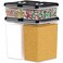 DWÃ‹LLZA KITCHEN DWLLZA KITCHEN Large Airtight Food Storage Containers Clear Plastic Bulk Food Pantry Kitchen Storage Containers for Flour Sugar and Baking Supplies 4 Pcs BPAFree Keeps Fresh Dry Black