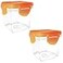 Nutrichopper Transparent Container 2Pack with Airtight Locking Lid Dishwasher Safe Food Grade Transparent Acrylic As Seen On TV