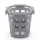 Ello DuraGlass Rounds Glass Food Storage Containers Meal Prep Bowls with Silicone Sleeve and Airtight Lids 3 Cup Gray