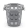 Ello DuraGlass Rounds Glass Food Storage Containers Meal Prep Bowls with Silicone Sleeve and Airtight Lids 3 Cup Gray