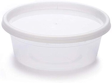 YW Deli Food Storage Containers with Lids 48 Count 8oz