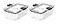 Prepara Latchlok 525 Cup Tritan Food Storage Container Set of 2 Clear