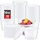 Thenshop 100 Sets Deli Containers with Lids 16 oz Leakproof Disposable Soup Containers plastic Food Storage box with Airtight Lids Round Clear Takeout bowl Microwave Dishwasher Freezer Safe